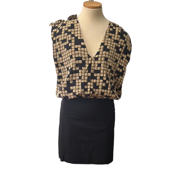 Alexander Wang Silk Patterned Mini Dress, size 6 - Picture 5 of 16